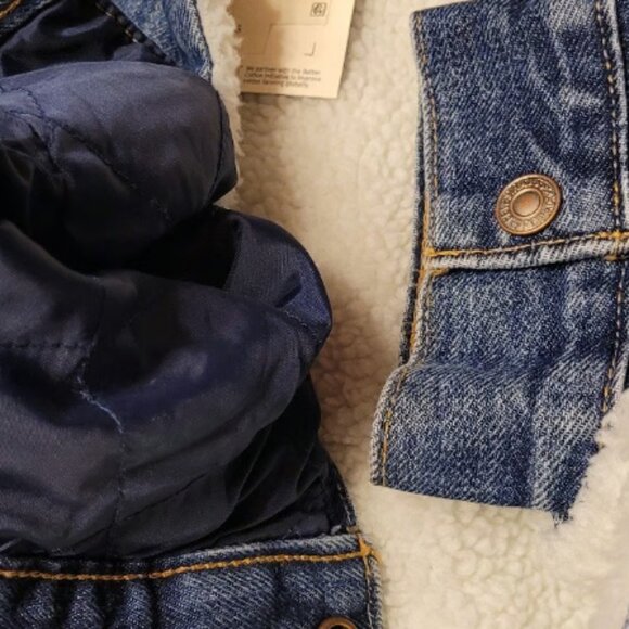 New Women's Levi's Ex-Boyfriend Sherpa Trucker Jacket - Picture 4 of 9